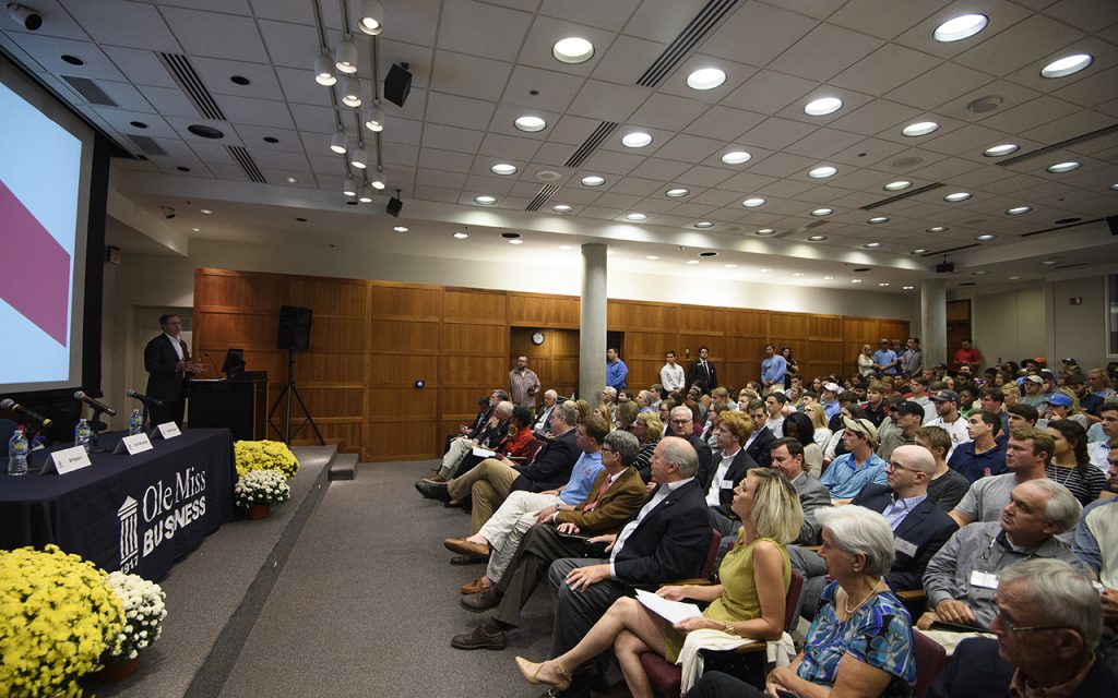 UM Innovation and Entrepreneurship Panel. Photo by Thomas Graning/Ole Miss Communications